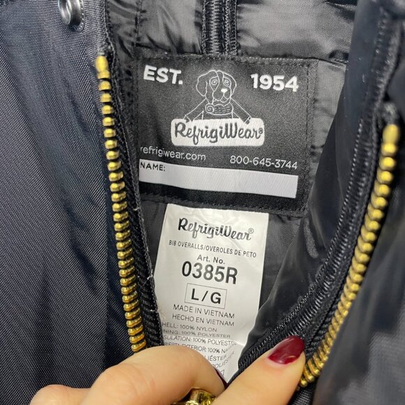 Refrigiwear Insulated Softshell Bib Overalls Men’s - Size Large - Picture 7 of 10